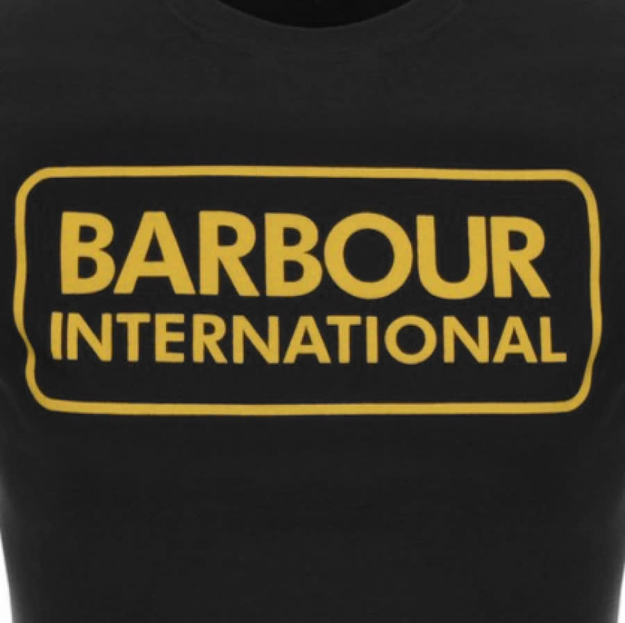 Alternative Image for ProductBarbour International Large Logo T Shirt Black3